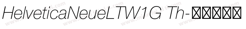 HelveticaNeueLTW1G Th字体转换